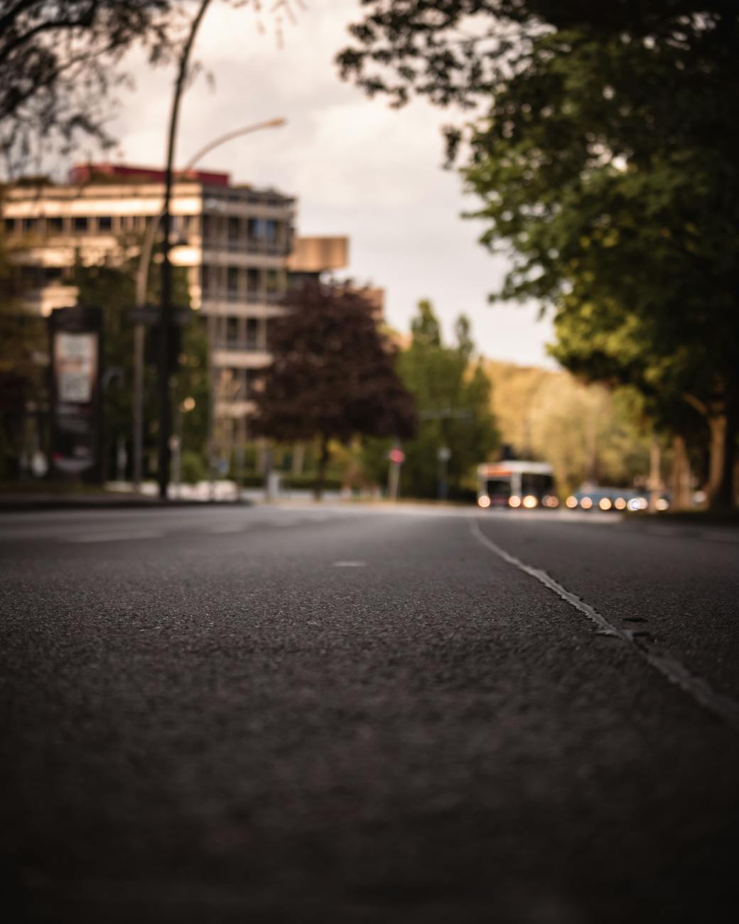 Dark asphalt pavement under hot sun