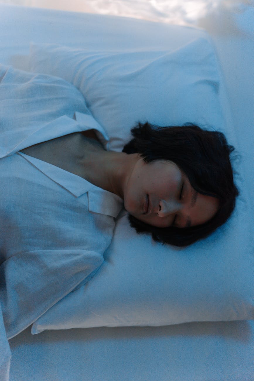 Woman sleeping in bed