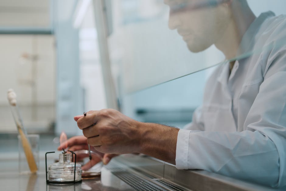 Laboratory setting with scientific equipment