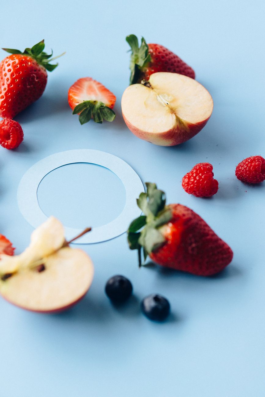 Assorted produce associated with flavanol intake and heart-health reporting